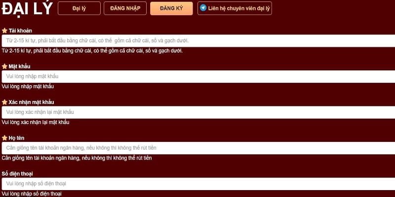 Các bước để trở thành đại lý 333666