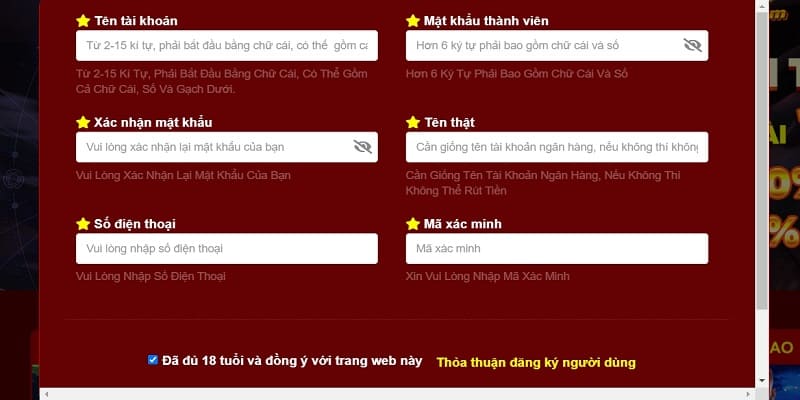 Các lưu ý khi đăng ký 333666